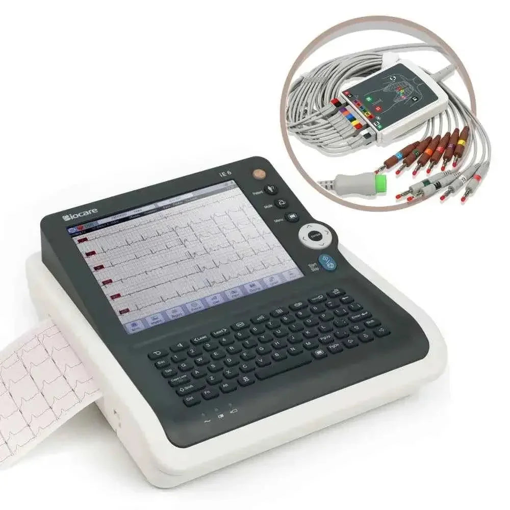 Intuitive 6-Channel 12-Lead ECG Machine