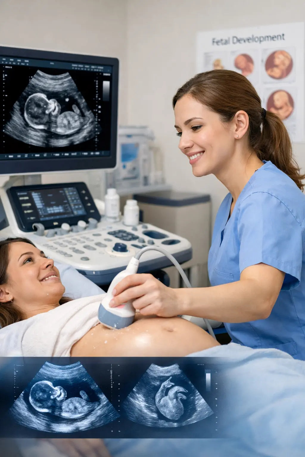 Evamed portable ultrasound scanner integrates three probe types (linear, convex and phased-array) into one unit